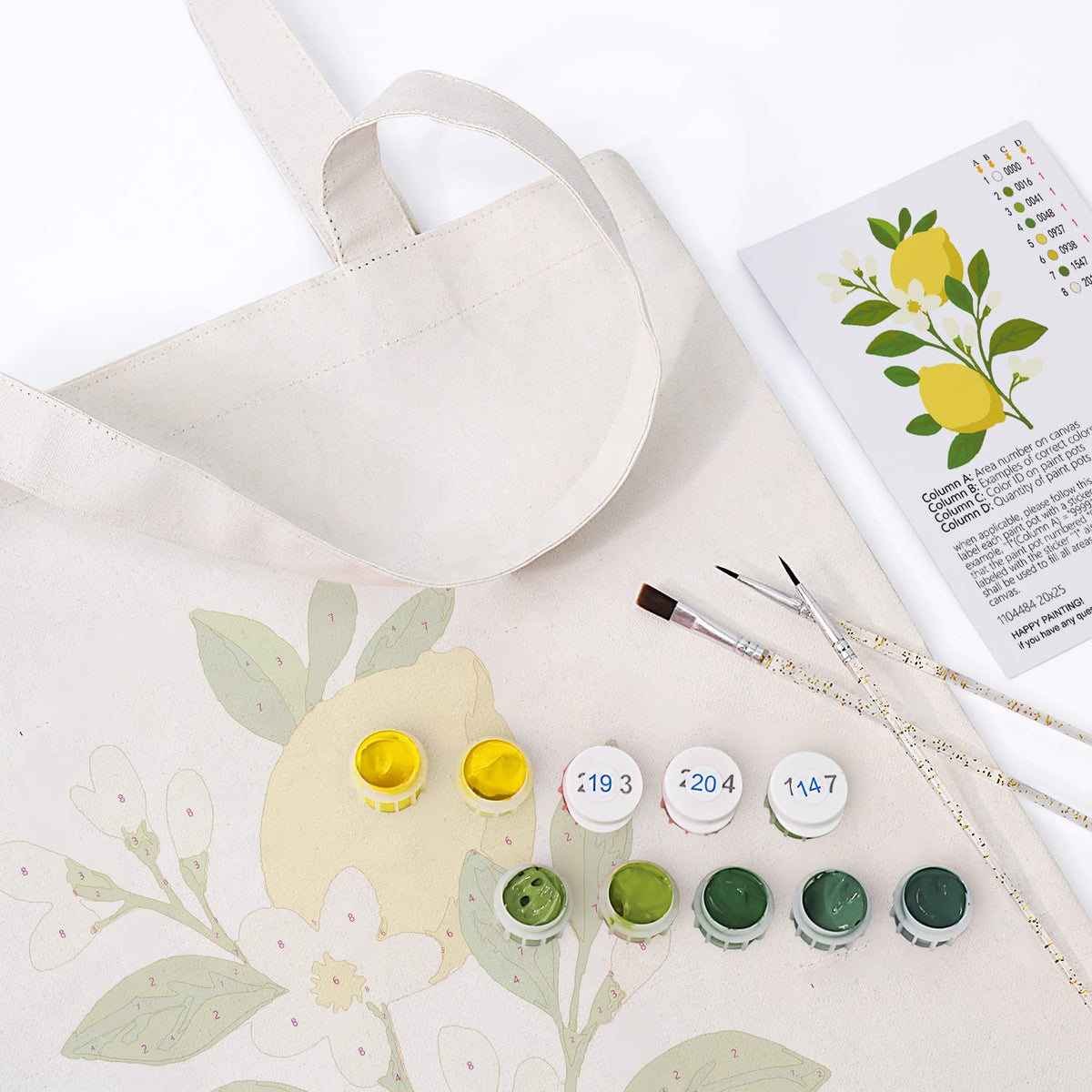 
Paint by Numbers – DIY Bag | Lemon Zest
