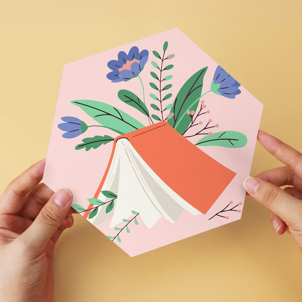 
Paint by Numbers – 6 Mini Paintings | Books and Flowers Hexagons (Hexagon)