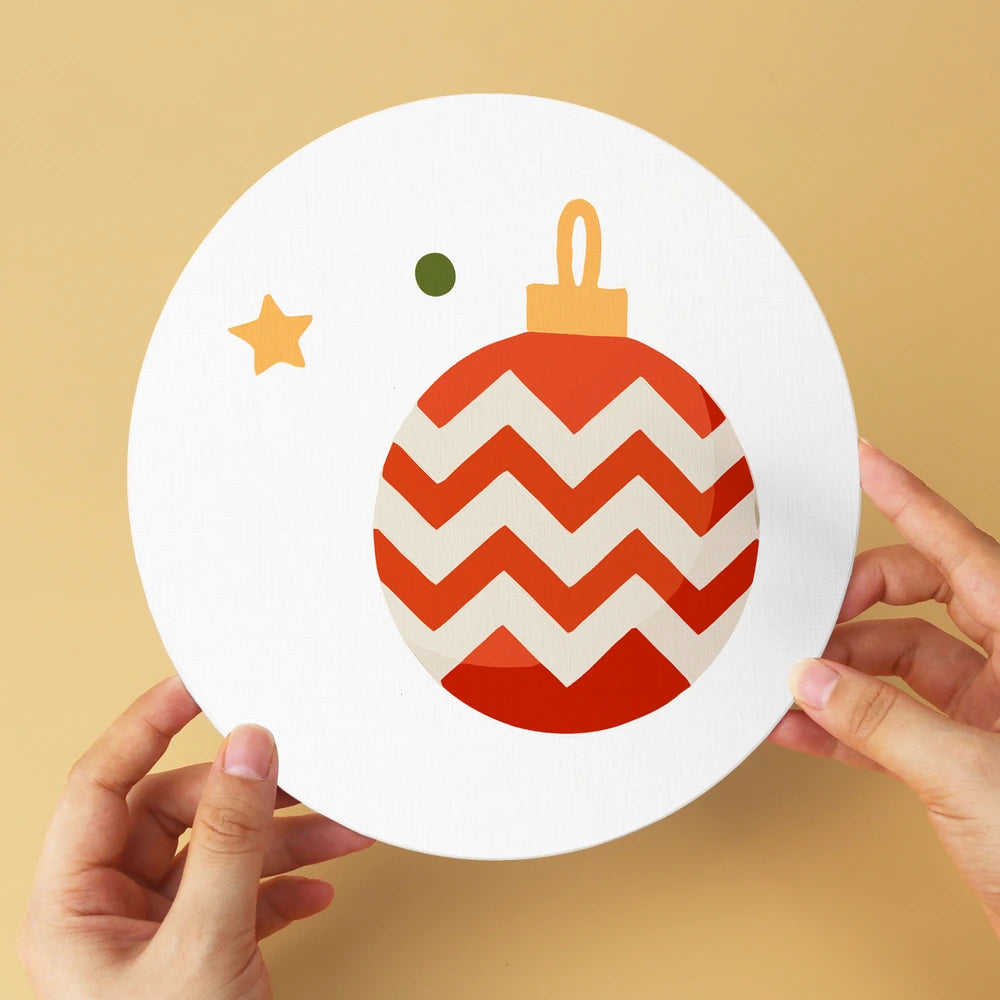
Paint by Numbers – 6 Mini Paintings | Classic Christmas Symbols (Round)