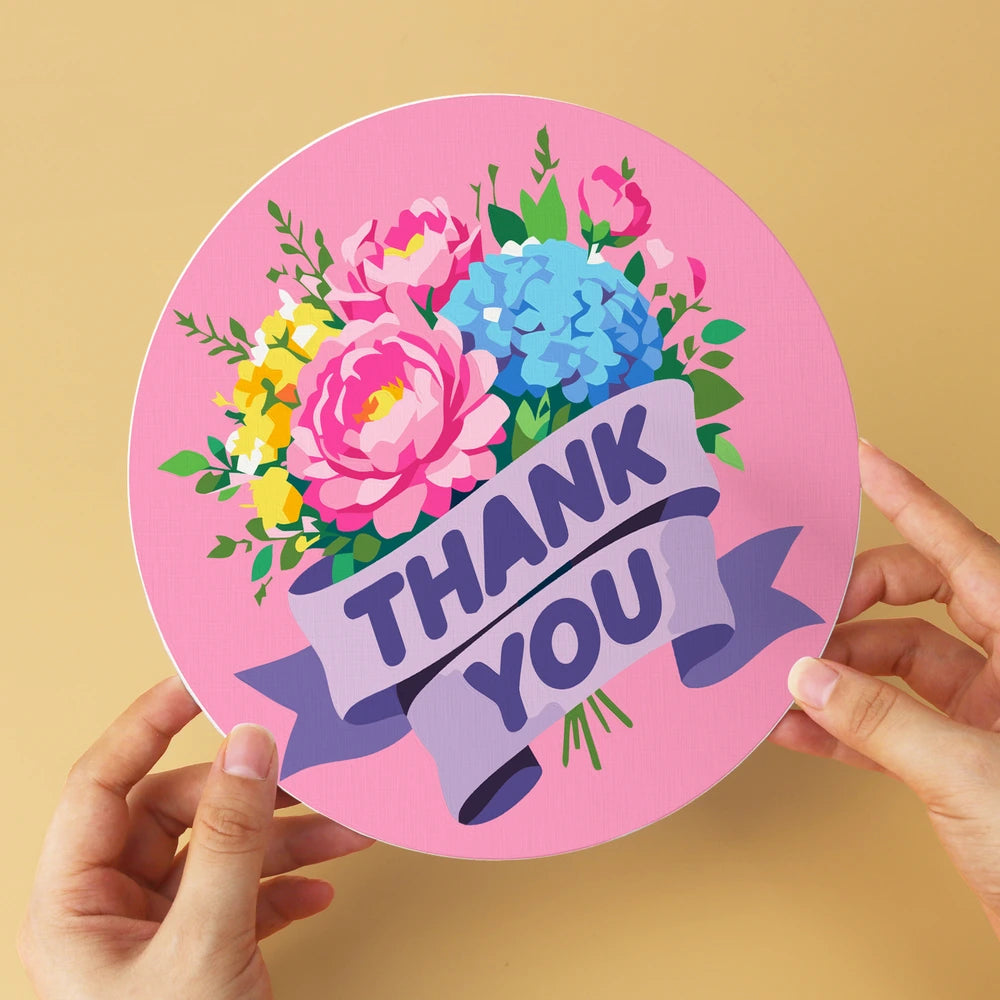 
Paint by Numbers – 6 Mini Paintings | Kind Words Flower Rounds (Round)