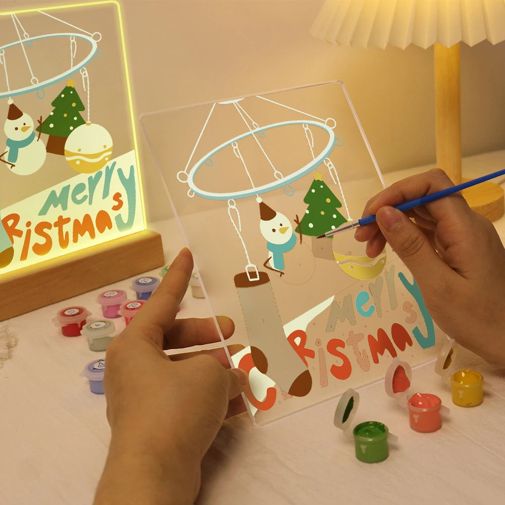 Paint by Numbers - Christmas Light | Christmas Mobile with Stocking