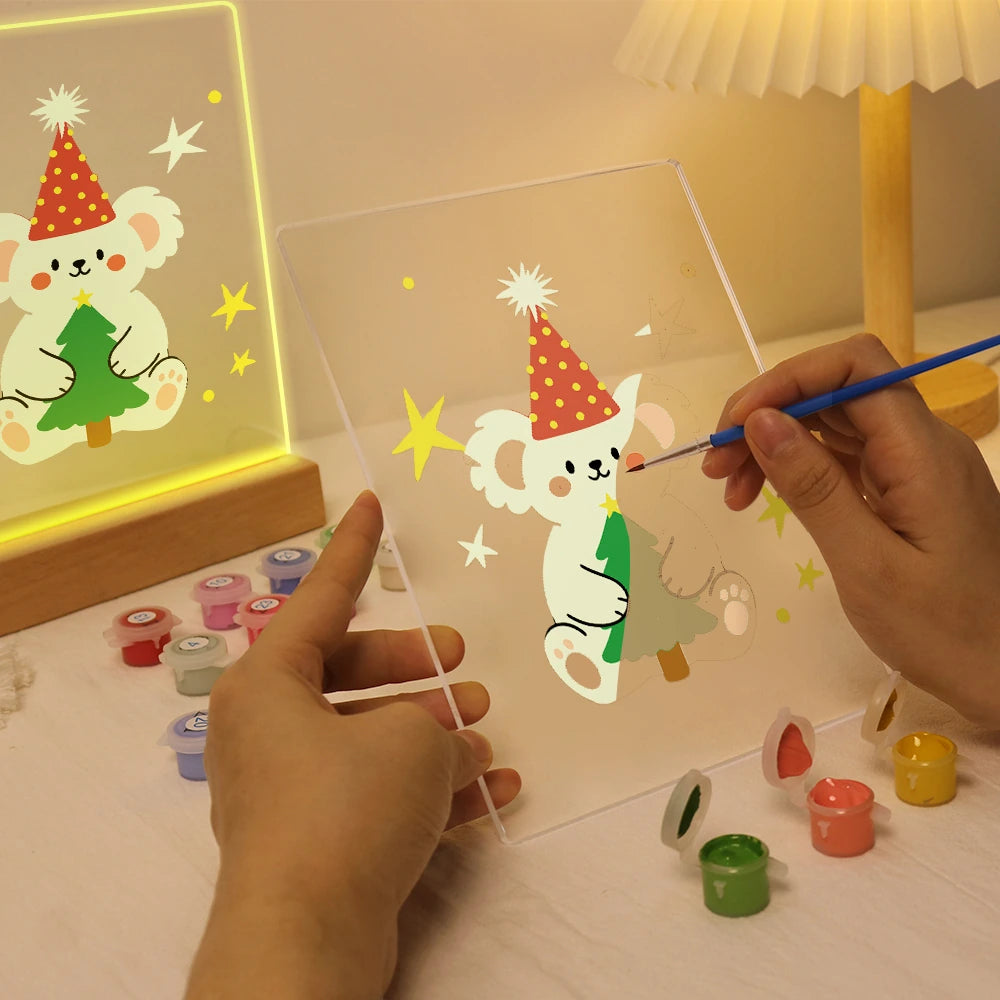 Paint by Numbers - Christmas Light | Koala Hugging a Little Tree