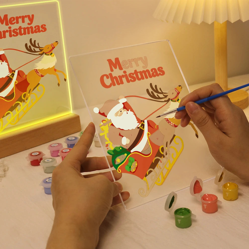 Paint by Numbers - Christmas Light | Santa's Sleigh Ride