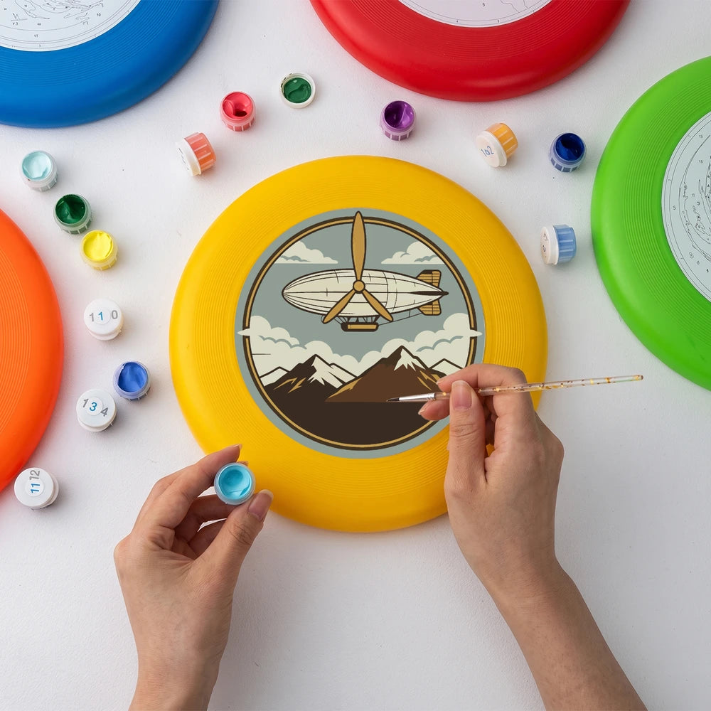 
Paint by Numbers - Frisbee | Airship over the Mountains