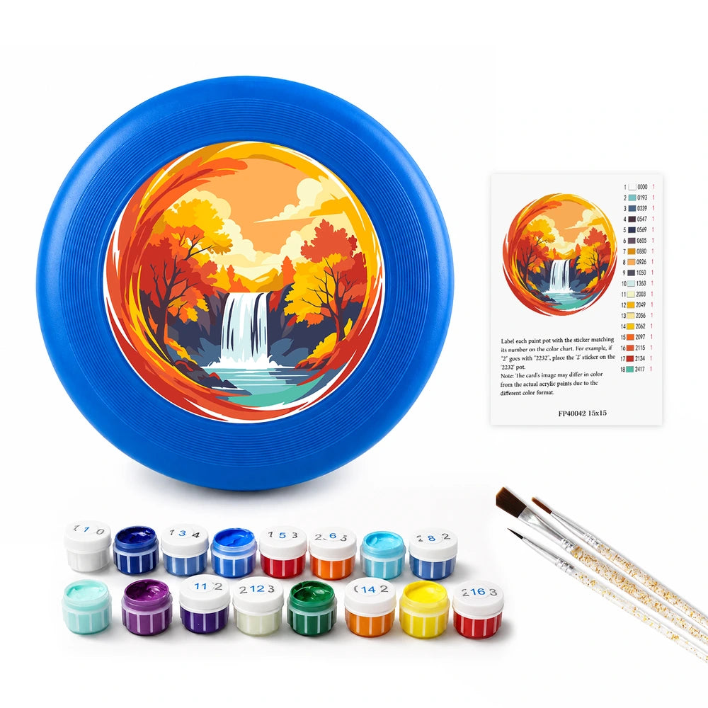 Paint by Numbers - Frisbee | Autumn Waterfall