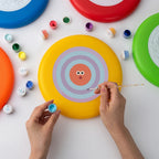 Paint by Numbers - Frisbee | Bullseye Face in Orange