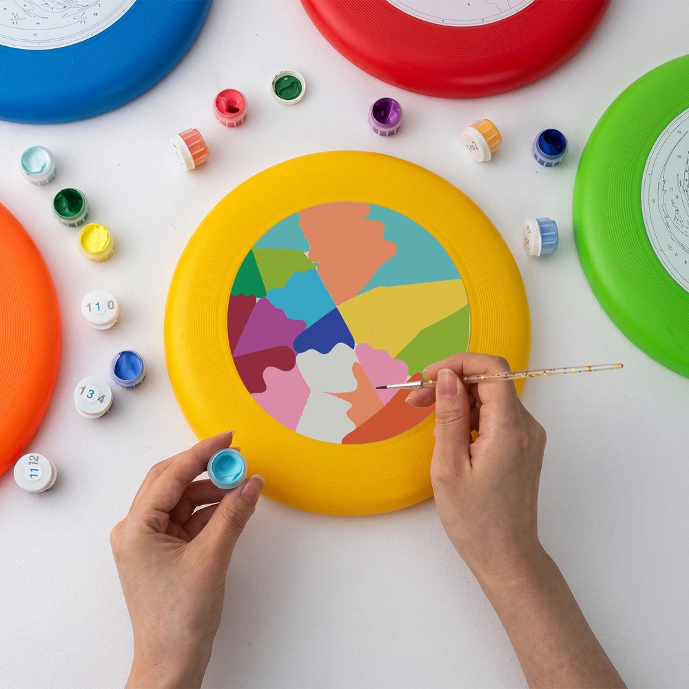 
Paint by Numbers - Frisbee | Colour Block Wolf