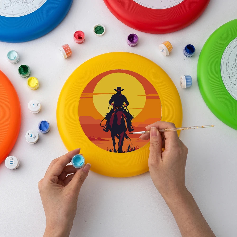 
Paint by Numbers - Frisbee | Cowboy at Sunset
