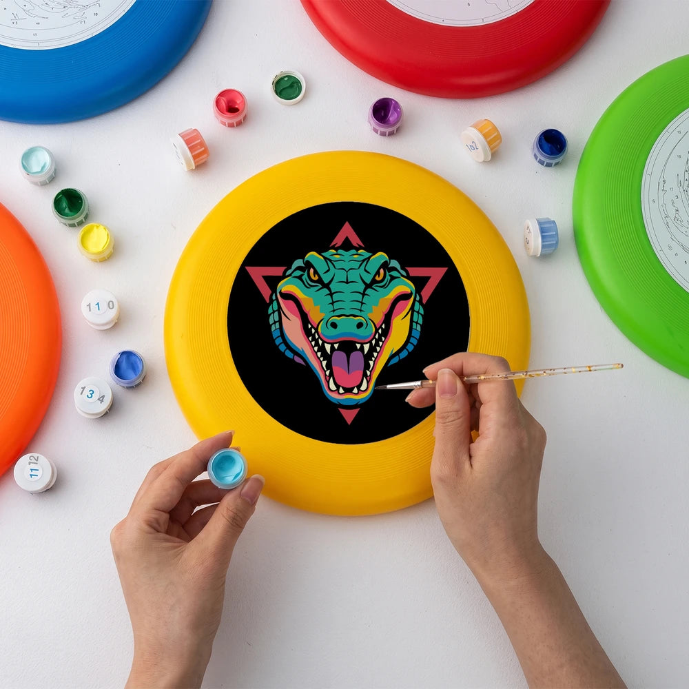 Paint by Numbers - Frisbee | Crocodile Emblem