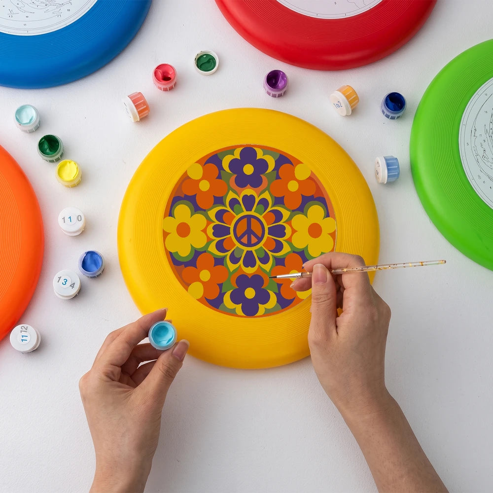 Paint by Numbers - Frisbee | Flower Power Mandala