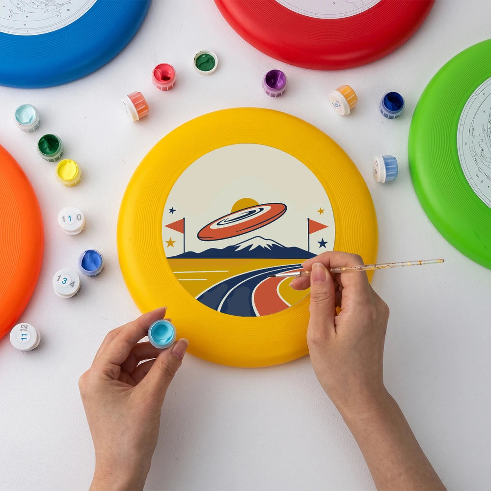 Paint by Numbers - Frisbee | Flying Disc over the Ramp