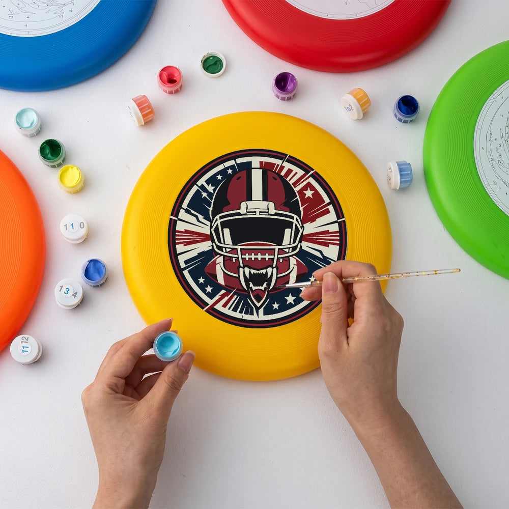 Paint by Numbers - Frisbee | Football Helmet Crest
