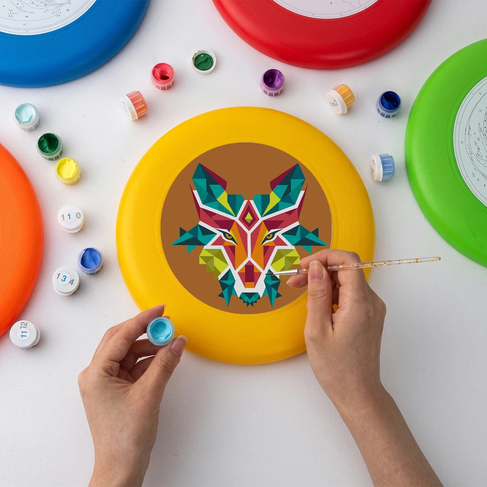 Paint by Numbers - Frisbee | Geometric Fox