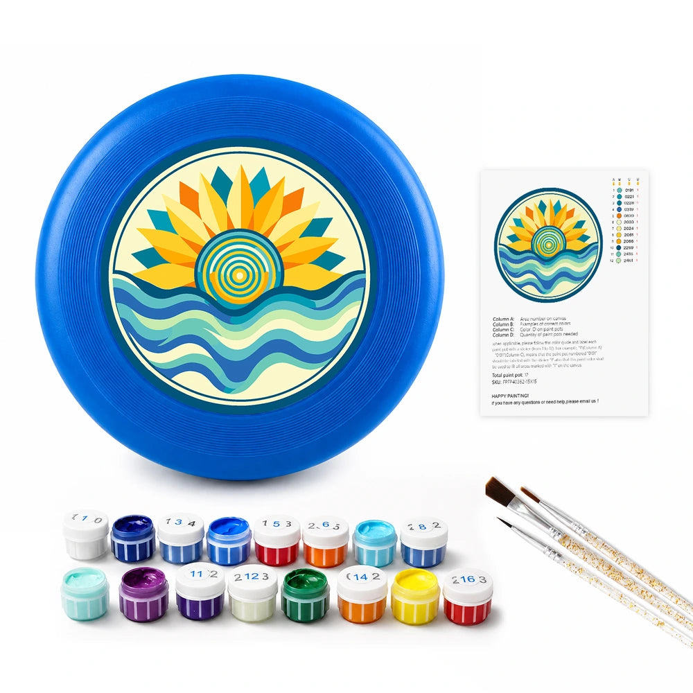 
Paint by Numbers - Frisbee | Golden Sun and Waves