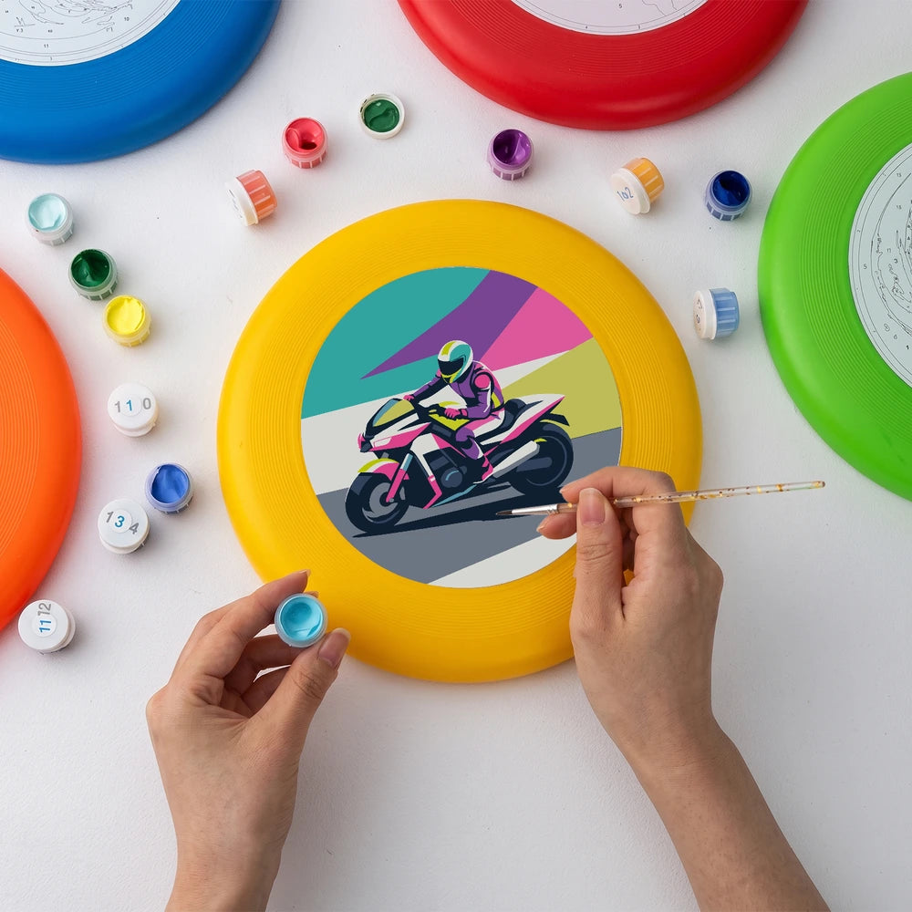 
Paint by Numbers - Frisbee | Motorbike Racer