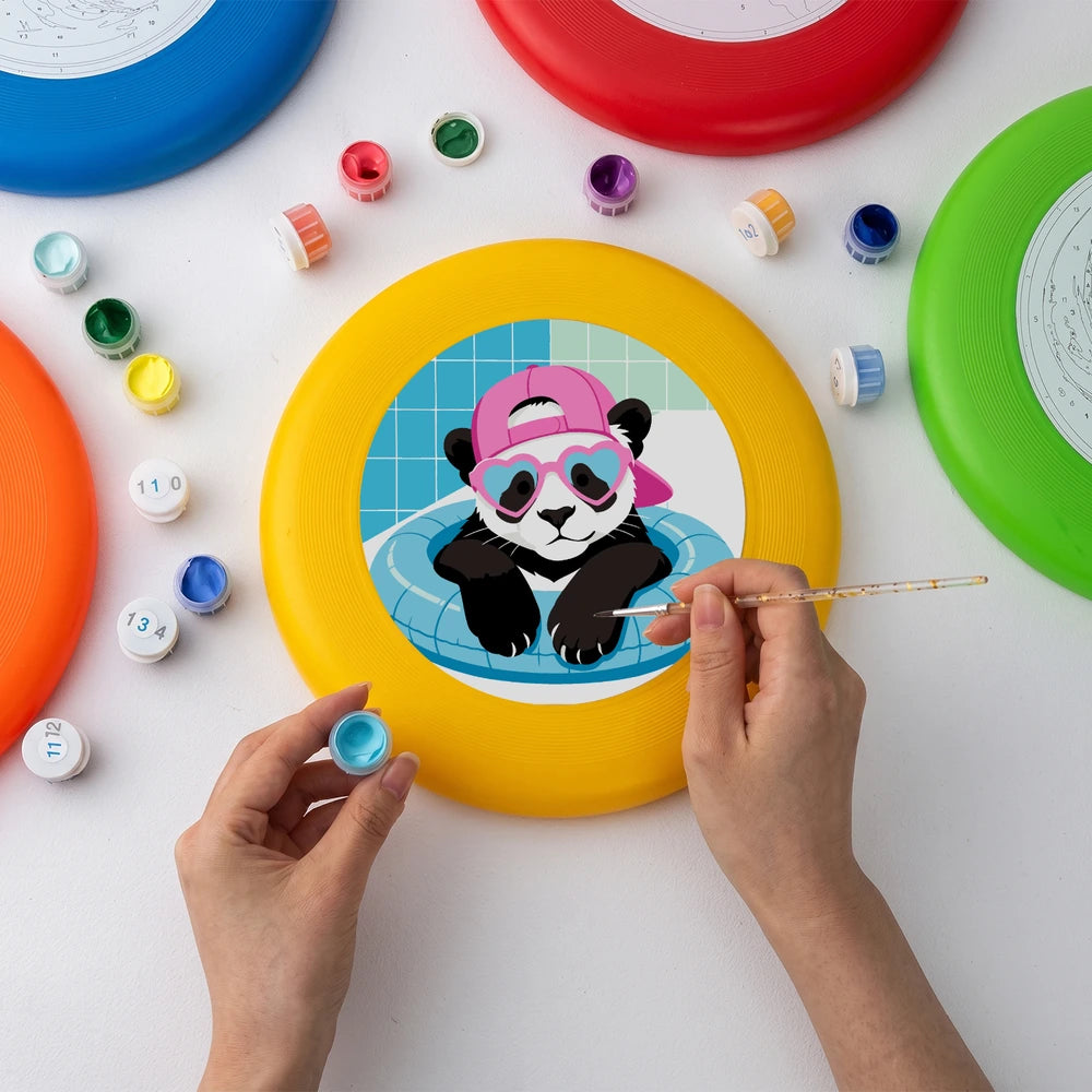 Paint by Numbers - Frisbee | Panda in a Pool Ring