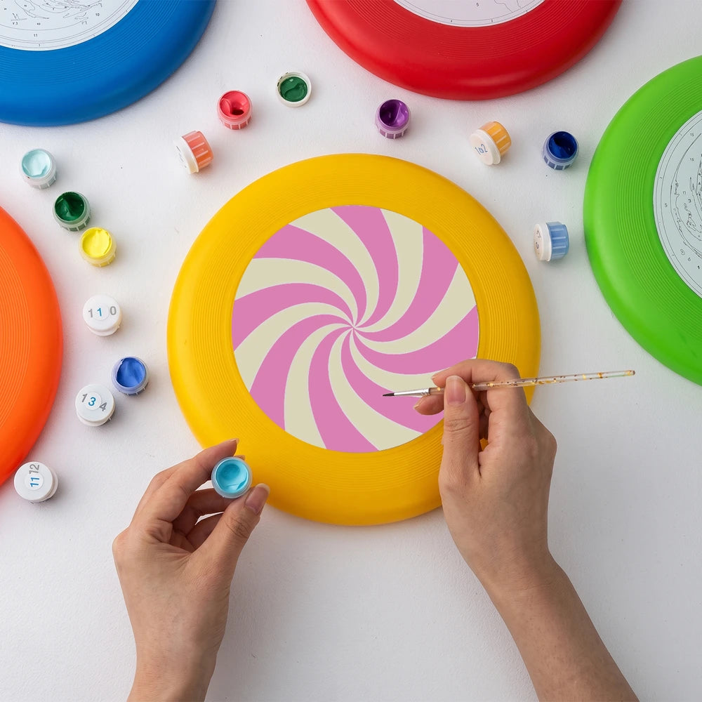 Paint by Numbers - Frisbee | Pink Candy Swirl