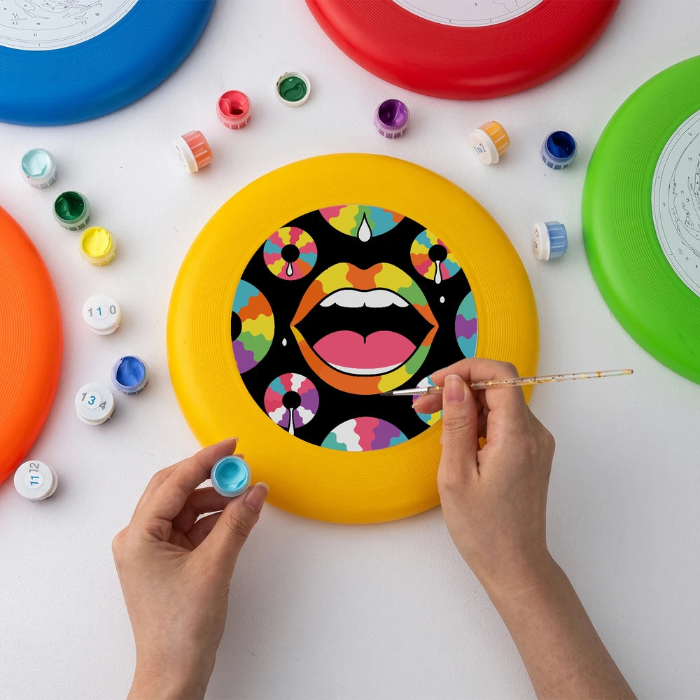 
Paint by Numbers - Frisbee | Pop Art Lips