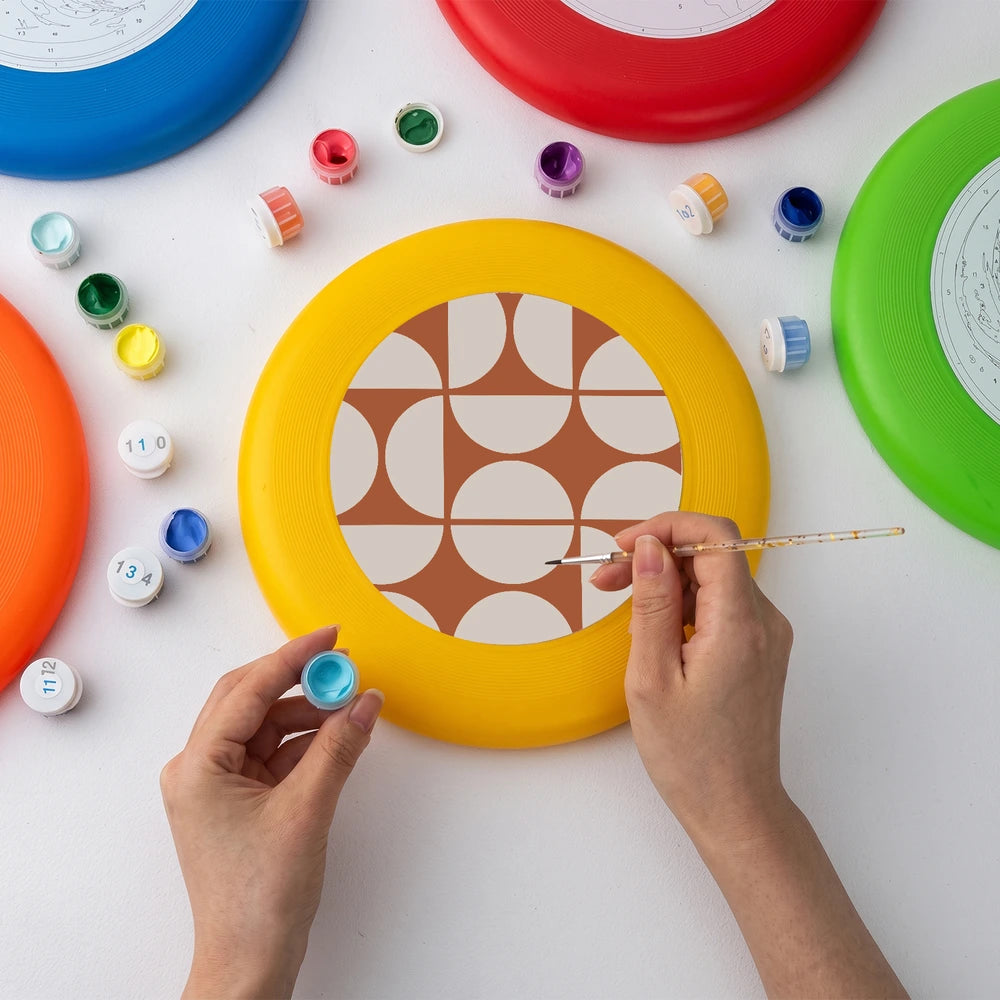 Paint by Numbers - Frisbee | Retro Arch Pattern