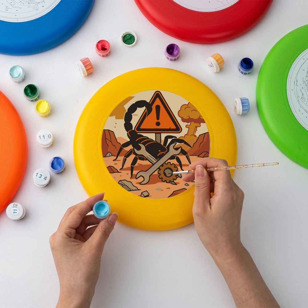 Paint by Numbers - Frisbee | Scorpion Warning Sign