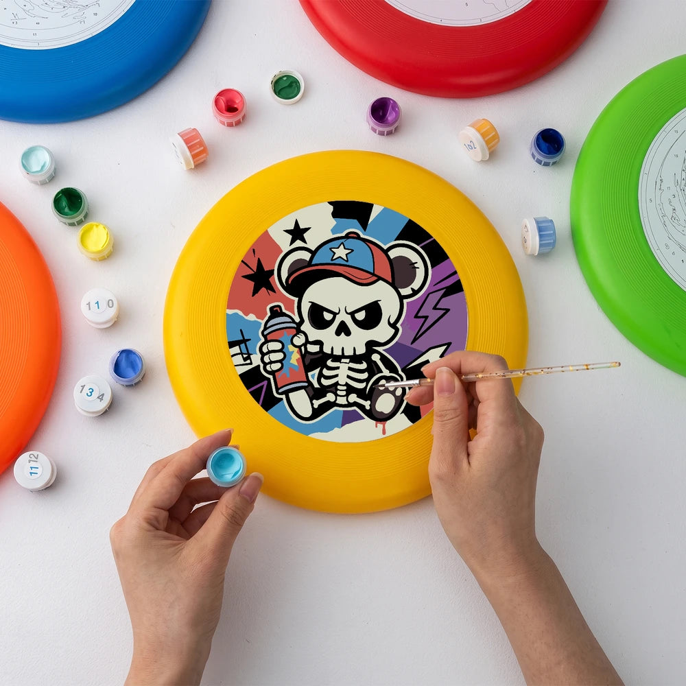 Paint by Numbers - Frisbee | Skater Skeleton