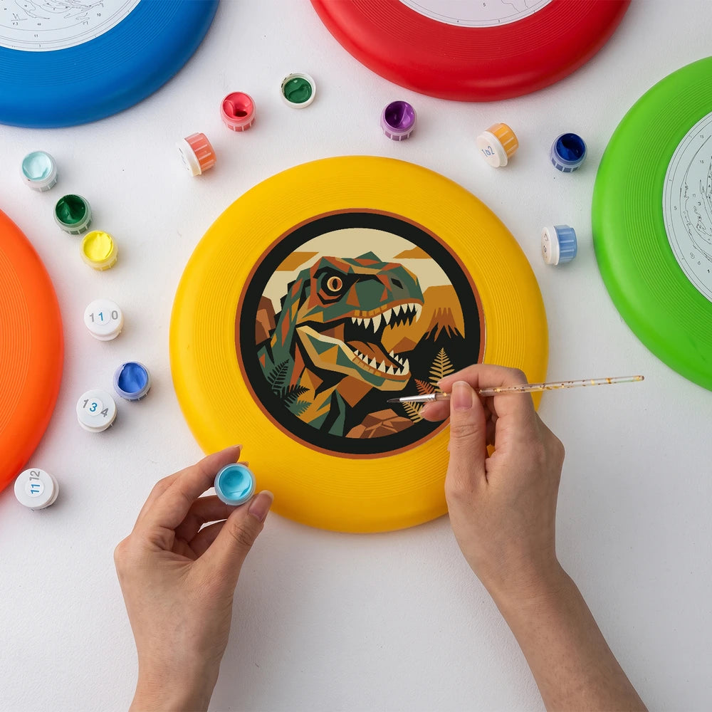 Paint by Numbers - Frisbee | T-Rex in the Forest