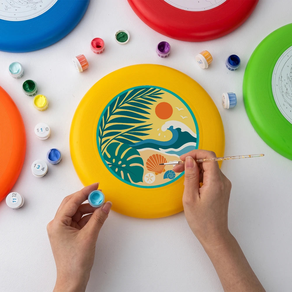 Paint by Numbers - Frisbee | Tropical Beach Circle