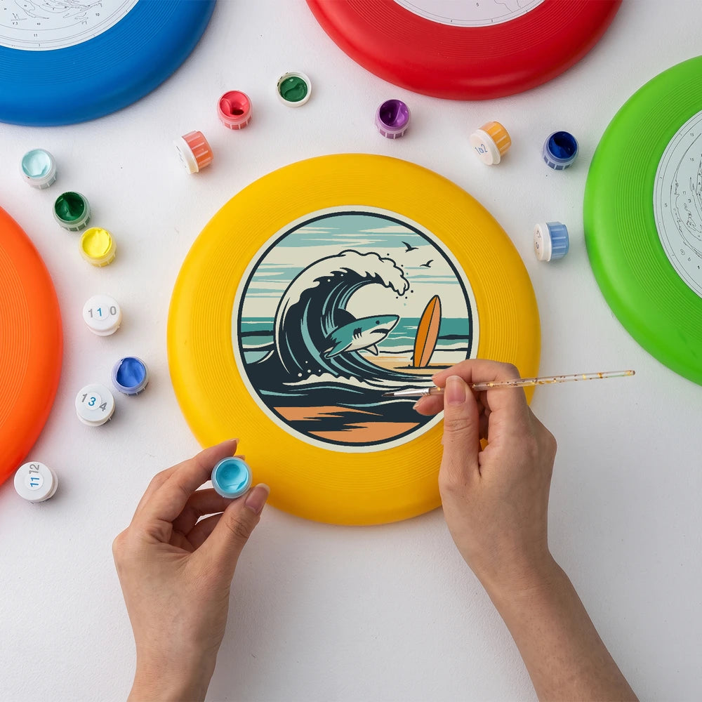 Paint by Numbers - Frisbee | Wave and Surfboard