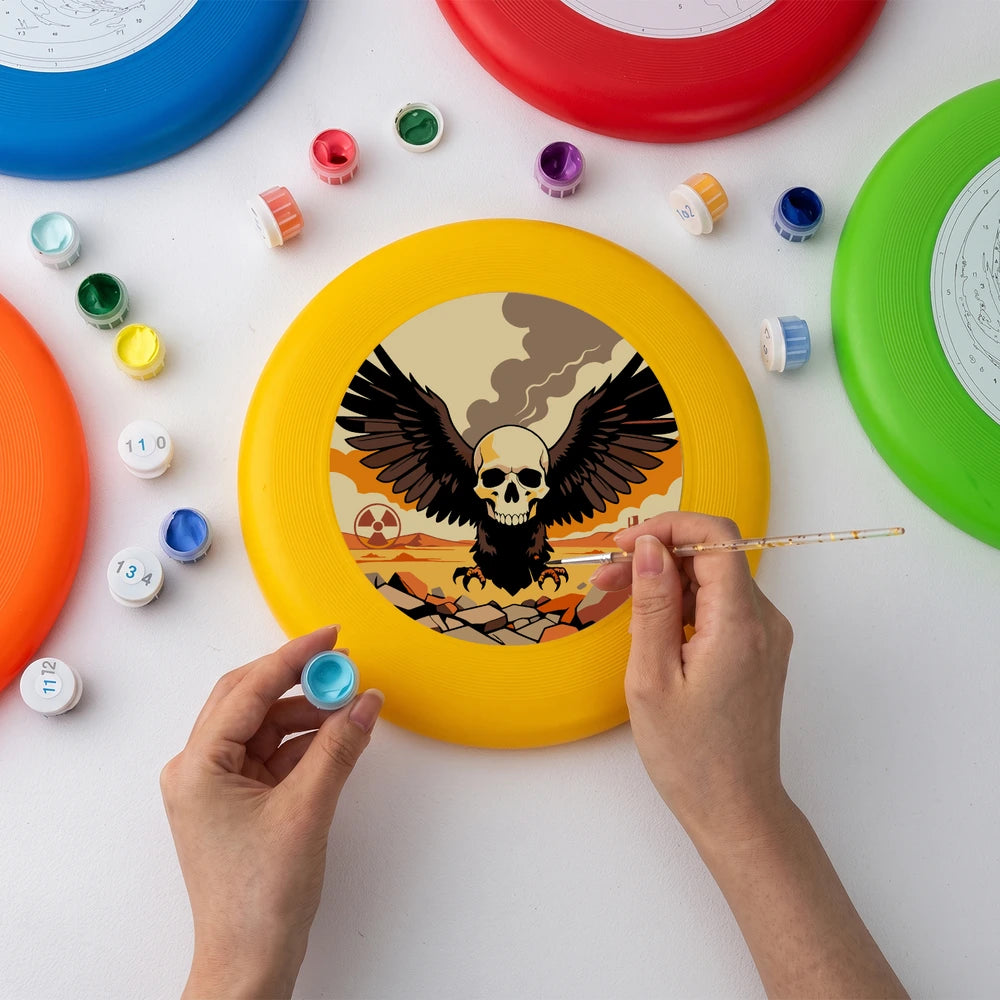 Paint by Numbers - Frisbee | Winged Skull