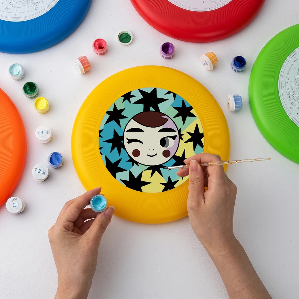 Paint by Numbers - Frisbee | Winking Girl with Stars