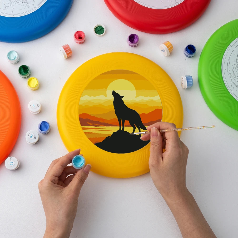 Paint by Numbers - Frisbee | Wolf at Sunset