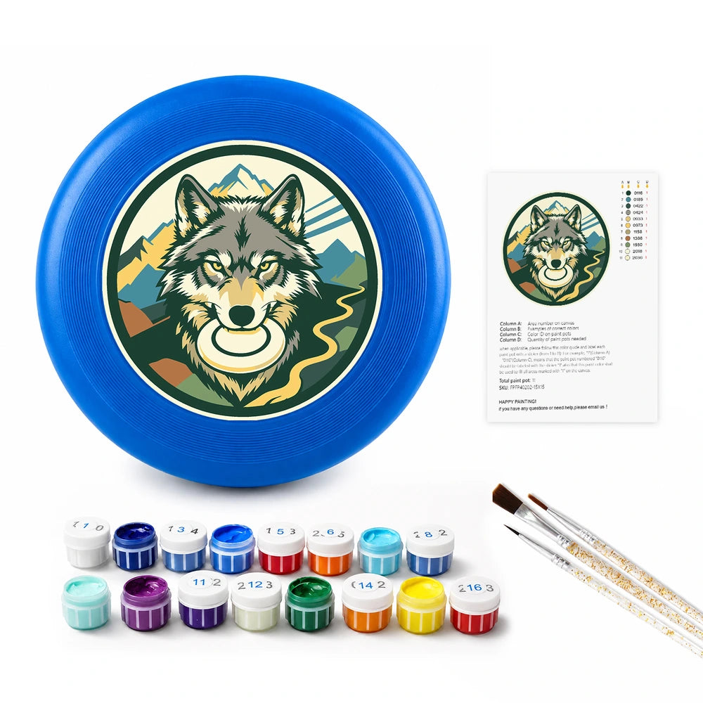 Paint by Numbers - Frisbee | Wolf in the Mountains