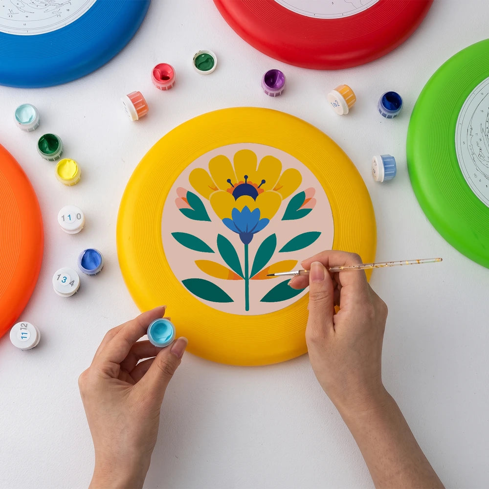 
Paint by Numbers - Frisbee | Yellow Folk Flower
