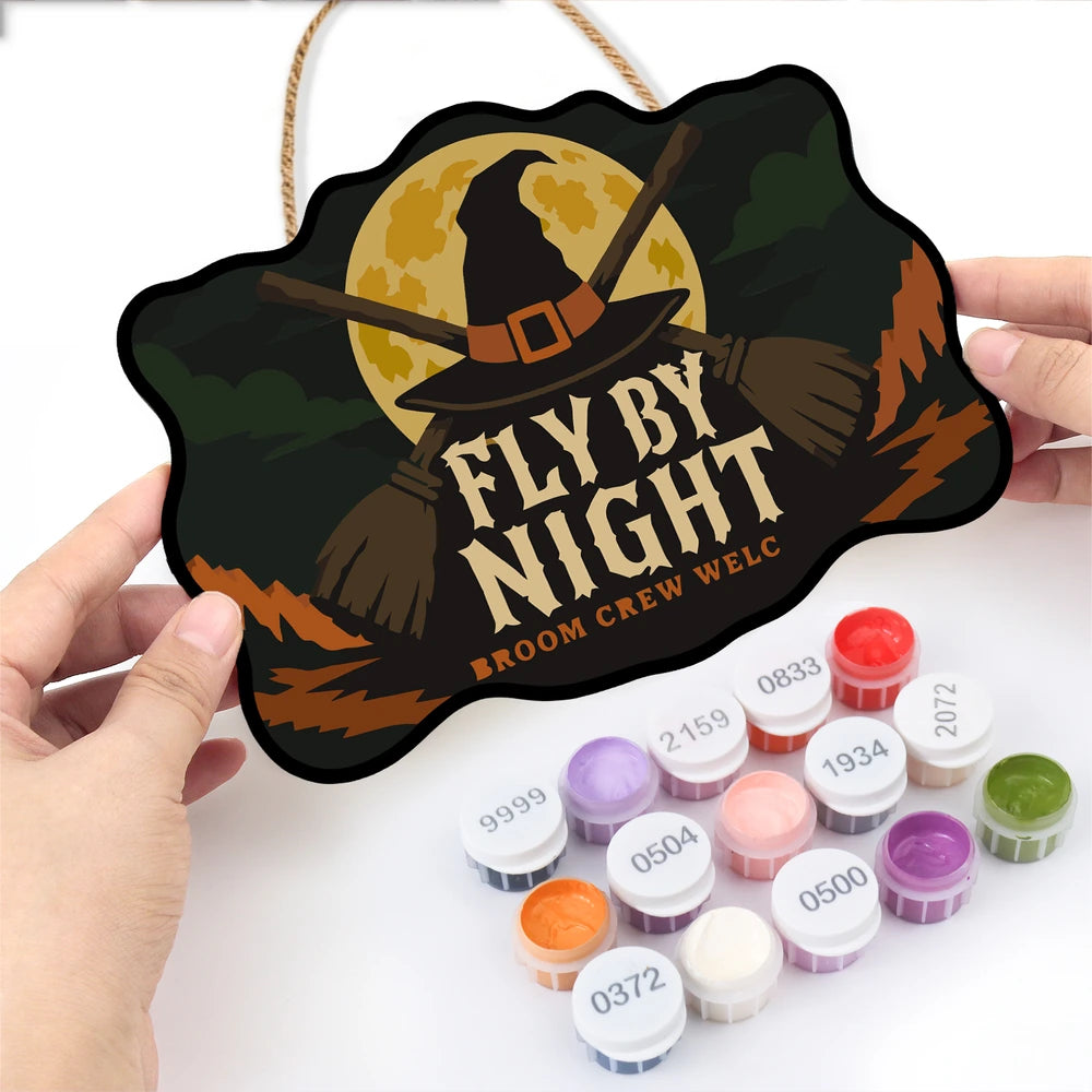 Paint by Numbers - Wooden Door Hanger | Fly by Night
