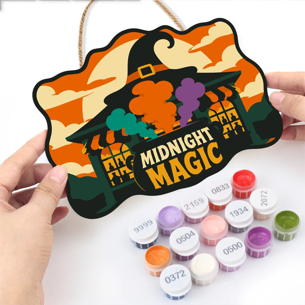 Paint by Numbers - Wooden Door Hanger | Midnight Magic