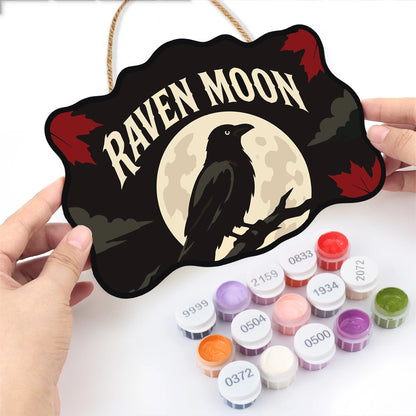 Paint by Numbers - Wooden Door Hanger | Raven Moon