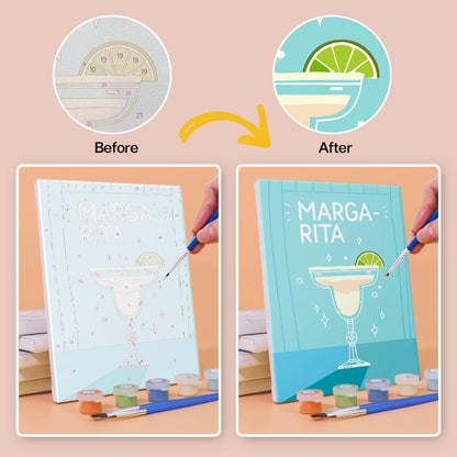 Paint by Numbers – 6 Mini Paintings | Pop Art Cocktail Classics