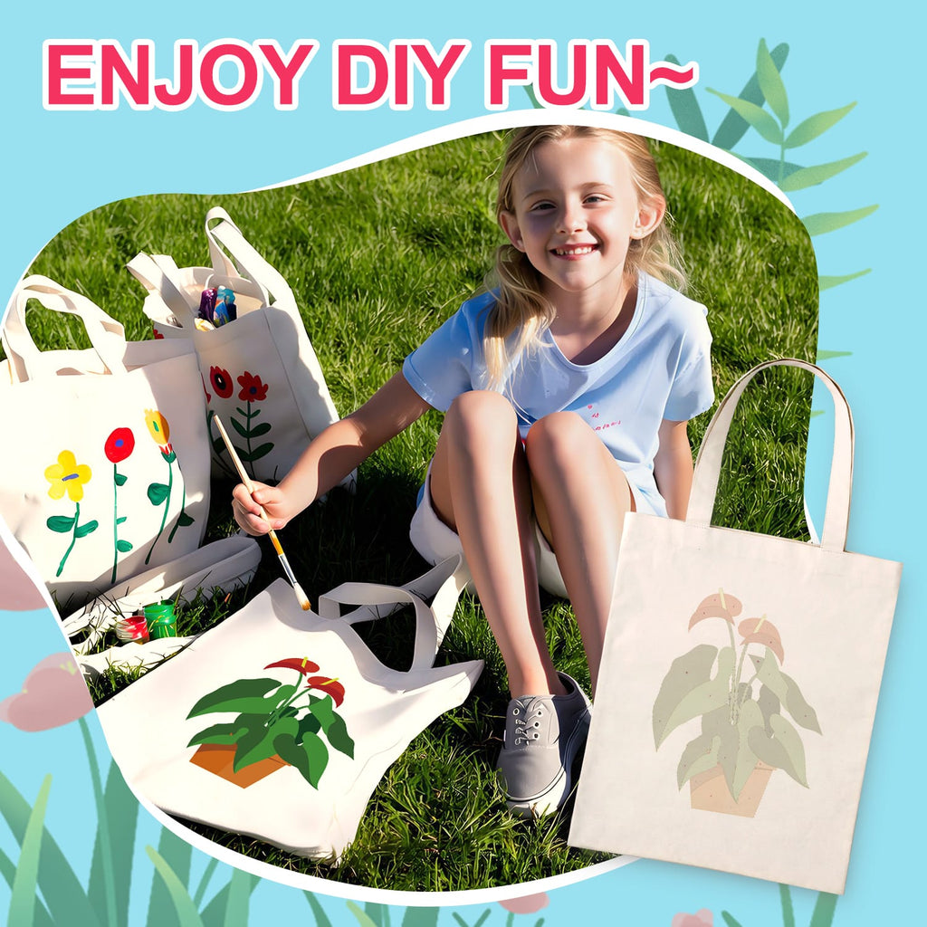 Paint by Numbers – DIY Totebag | Potted Charm