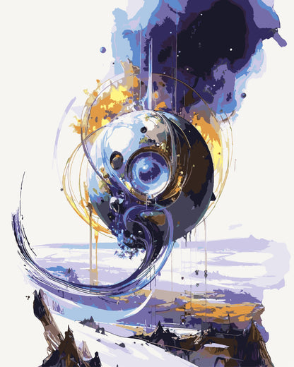 Paint By Numbers - Ancient Medallion - by Guenter Puschmann