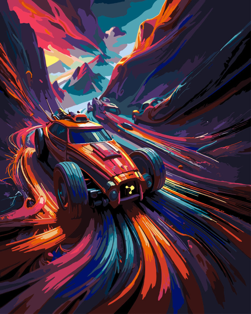 Paint By Numbers - Color Racing - by Guenter Puschmann