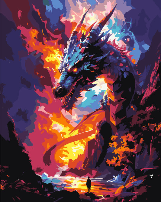 Paint By Numbers - Dragon XXL - by Guenter Puschmann