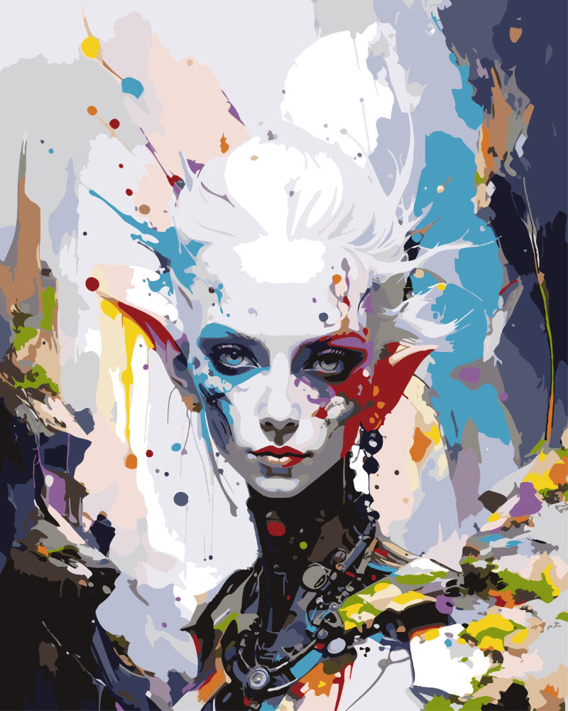 Paint By Numbers - Elf Punk - by Guenter Puschmann