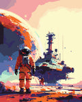 Paint By Numbers - Exploration Planet - by Guenter Puschmann