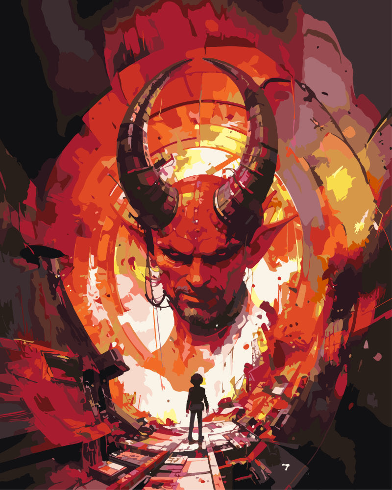 Paint By Numbers - Mephistopheles - by Guenter Puschmann