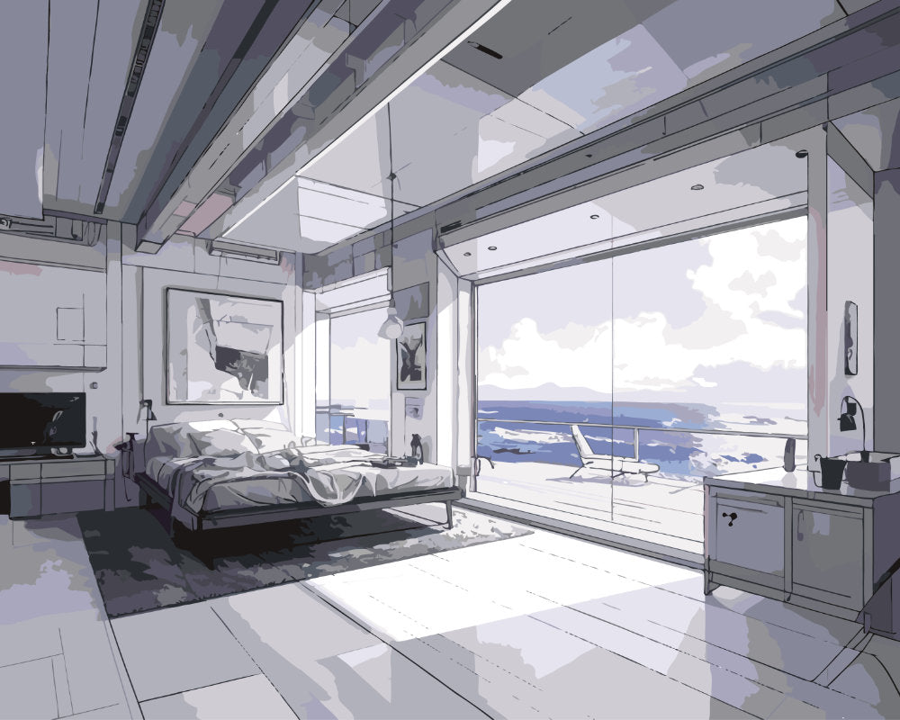 Paint By Numbers - Retreat - by Guenter Puschmann