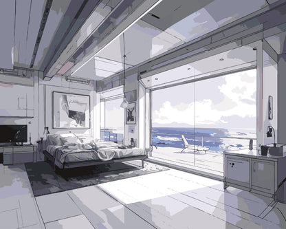 Paint By Numbers - Retreat - by Guenter Puschmann