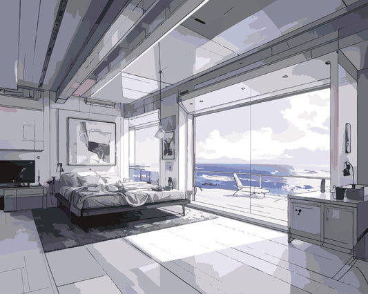 Paint By Numbers - Retreat - by Guenter Puschmann