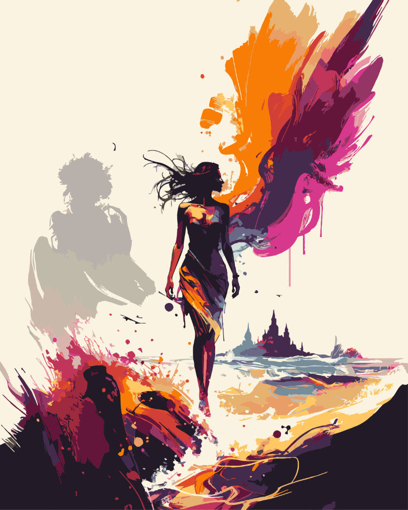 Paint By Numbers - Arabic Icon - by Guenter Puschmann