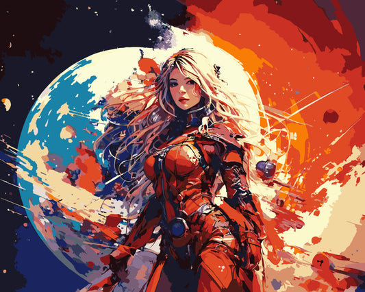 Paint By Numbers - Warrior Princess - by Guenter Puschmann