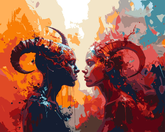 Paint By Numbers - Beyond Good and Evil - by Guenter Puschmann